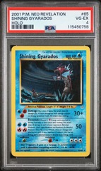 Shining Gyarados - 65/64 - Super Holo Rare - Unlimited Edition - PSA 4
